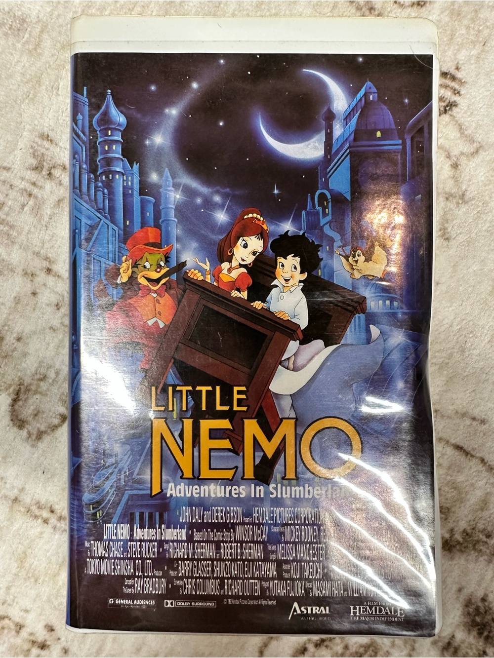1993 Little Nemo: Adventures In Slumberland, VHS Clamshell Hemdale Home Video